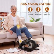 Under Desk Elliptical: 12-Speed Quiet Portable Exerciser