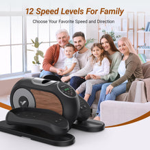 Under Desk Elliptical: 12-Speed Quiet Portable Exerciser