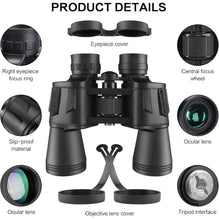 High Powered 20x50 Binoculars - Military Compact & Waterproof