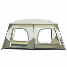 10-Person Instant Tent - Quick Setup, Rainfly, Windproof Design