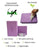 Yoga block R-PTIL by EVA Foam eco-Friendly set of 2blocks color purple and strap